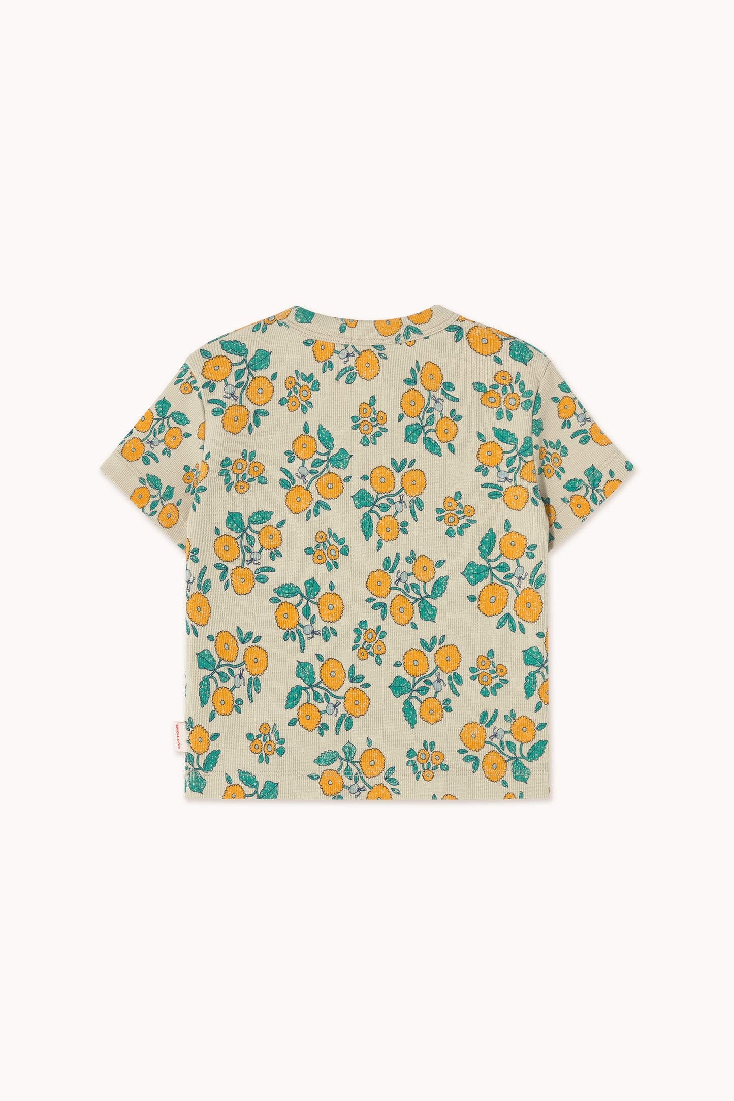 Flowers Tee - Dark Vanilla