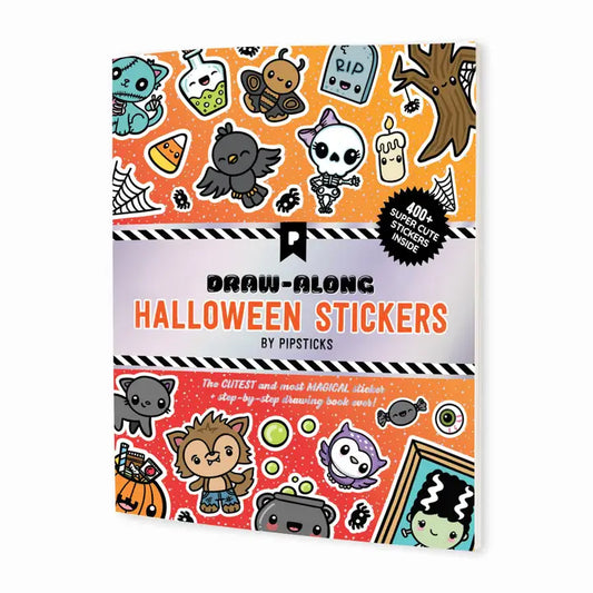 Draw-Along Halloween Sticker Book