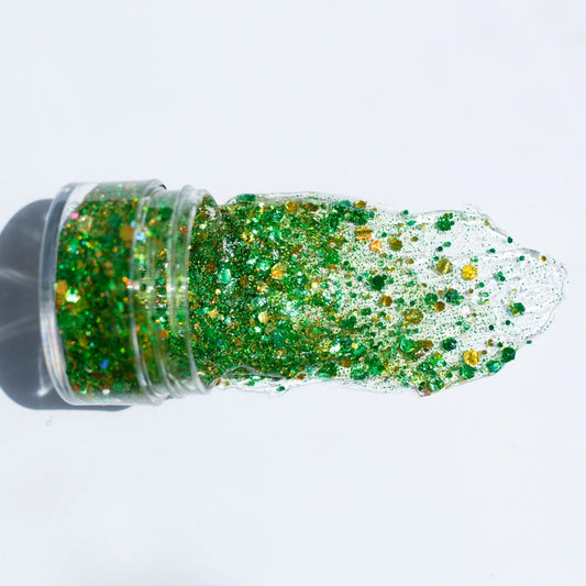 Green & Gold Hair Glitter