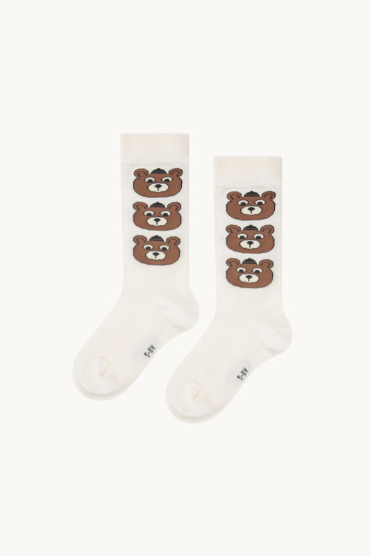 Bears Medium Socks - Vanilla