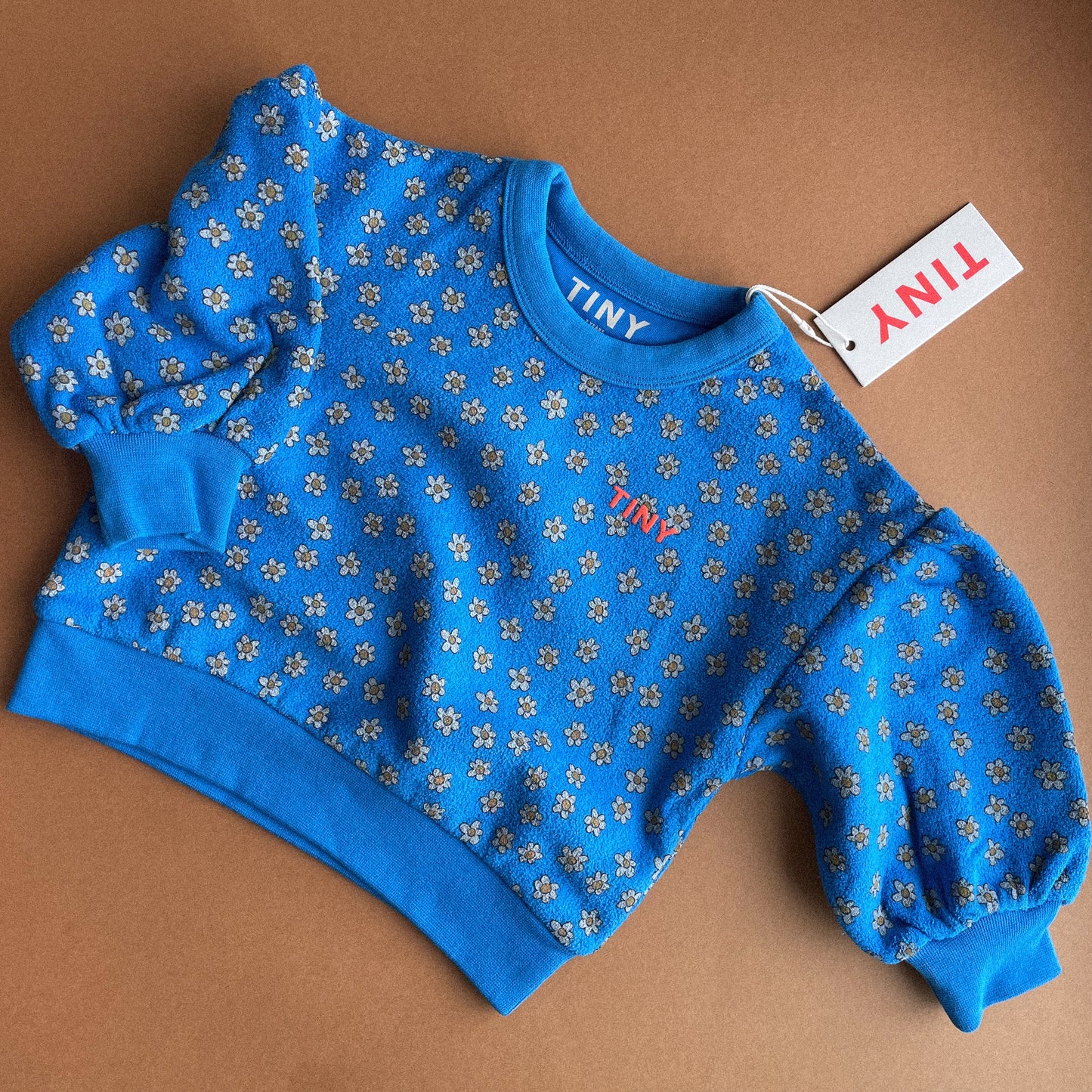 Daisies Sweatshirt - Blue