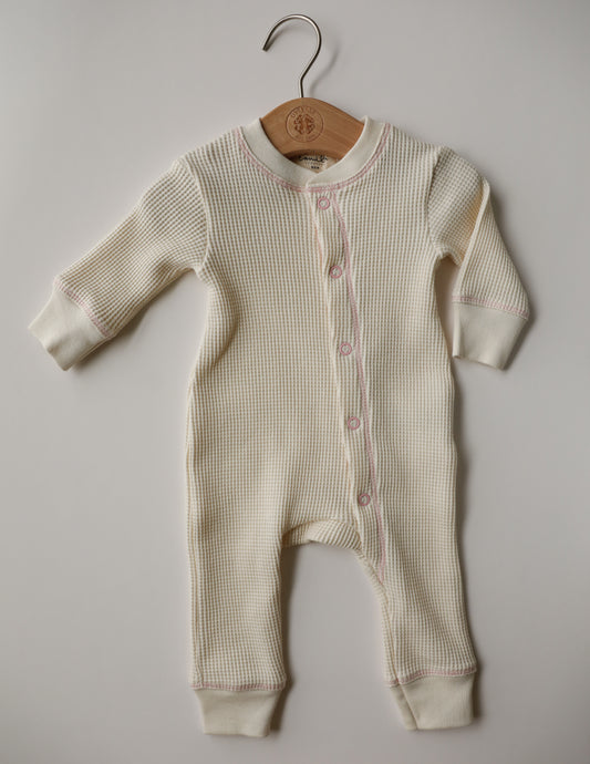 Waffle Thermal - Blush Stitch