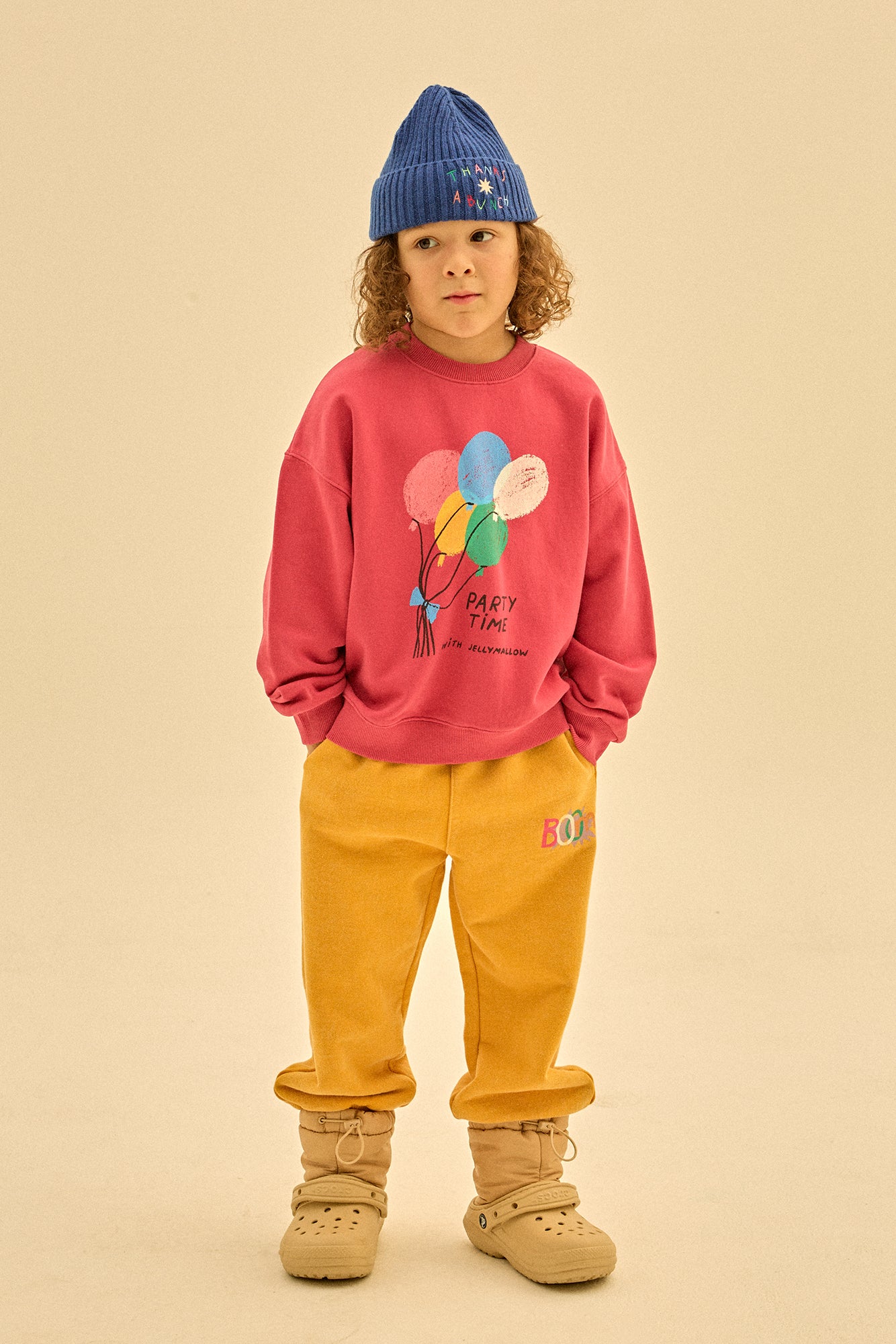 Balloon Sweatshirt - Dark Pink