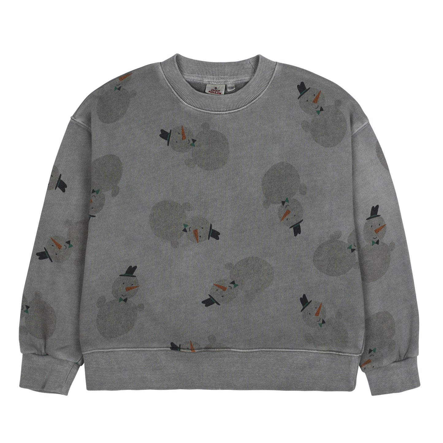 Snowman Pigment Sweatshirt - Grey