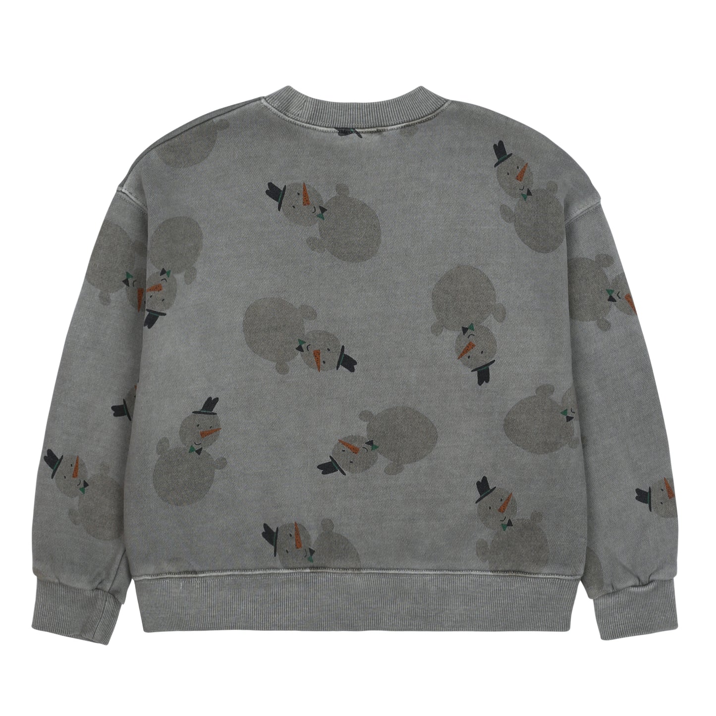 Snowman Pigment Sweatshirt - Grey