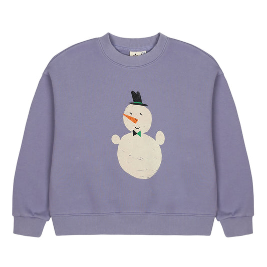 Snowman Sweatshirt - Purple