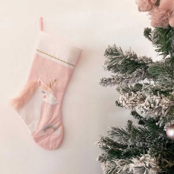 Unicorn Stocking - Pink