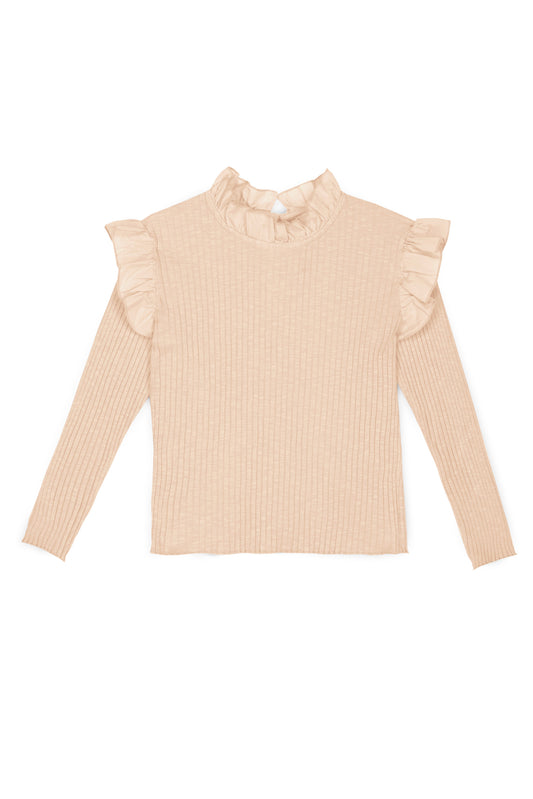 Charlotte Jersey Top - Beige