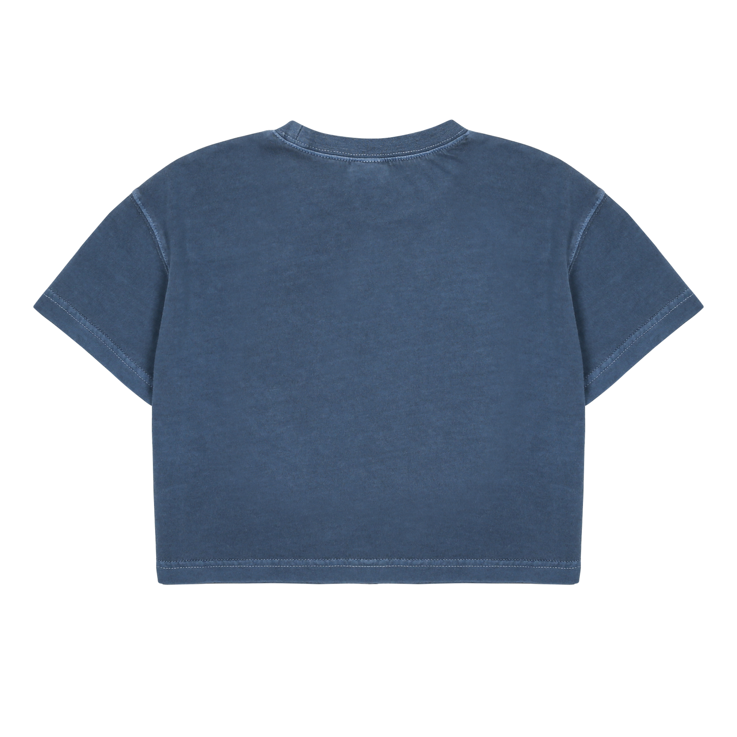 Apple Pigment Cropped T-Shirt - Navy