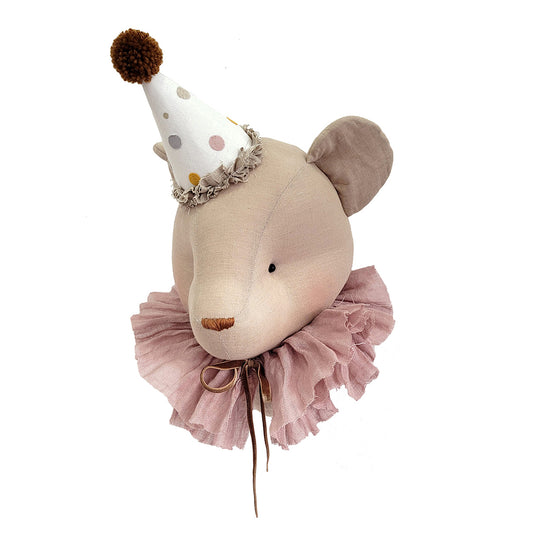 Bear -  Beige With Pink Collar