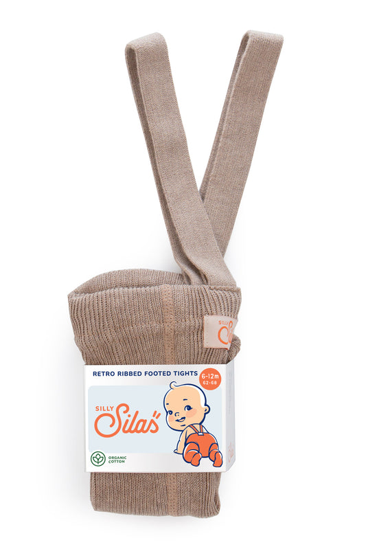 Footed Baby Tights - Peanut Blend