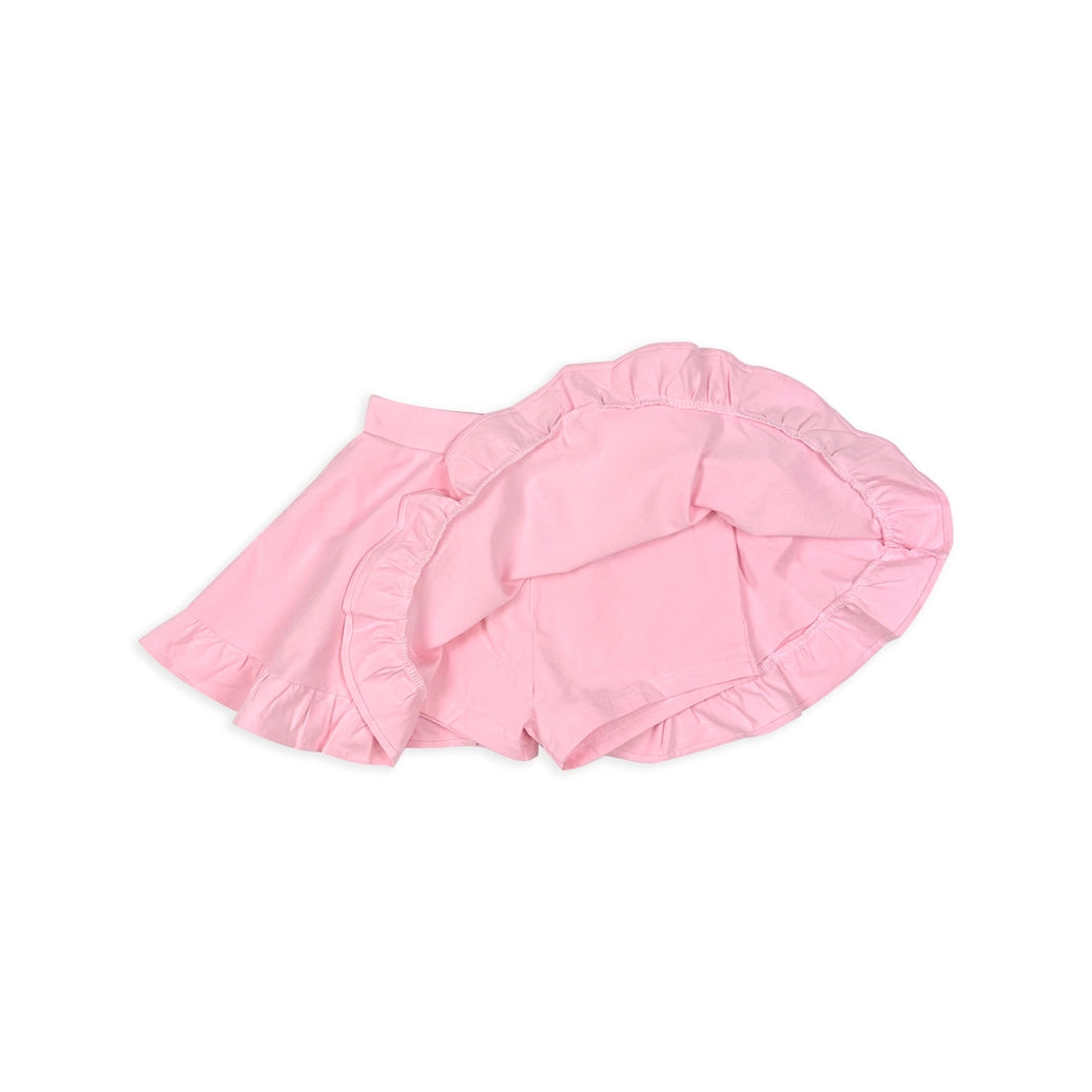 Ruffle Skort - Peony Pink