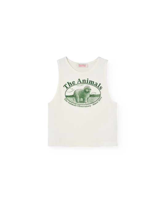 Poodle Frog Tank Top - White