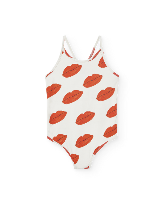 Kissing Octopus Swimsuit - White