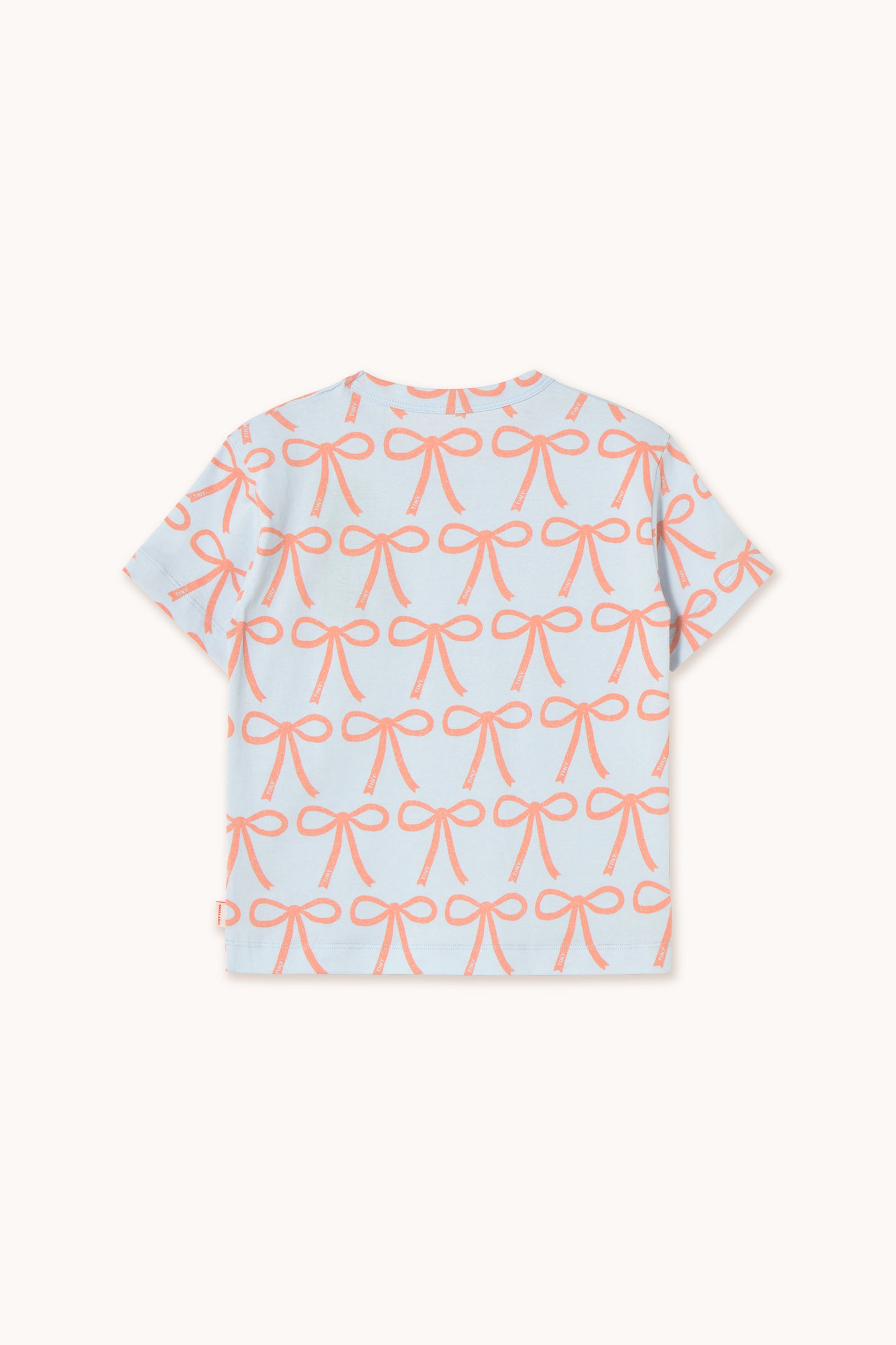 Bows Tee - Pastel Blue