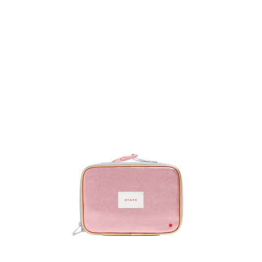 Rodgers Lunch Box - Pink/Silver