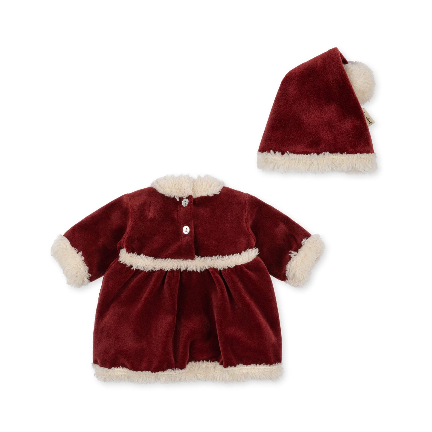 Doll Christmas Dress Set - Jolly Red