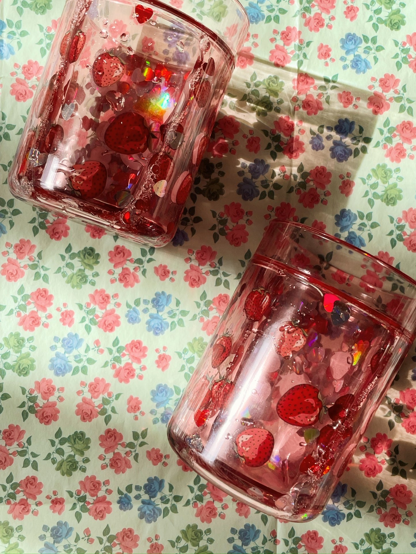 2-Pack Glitter Cups - Fragola