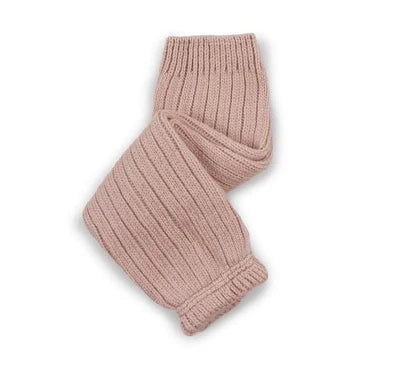 Hélène Ribbed Merino Wool Legwarmers - Vieux Rose