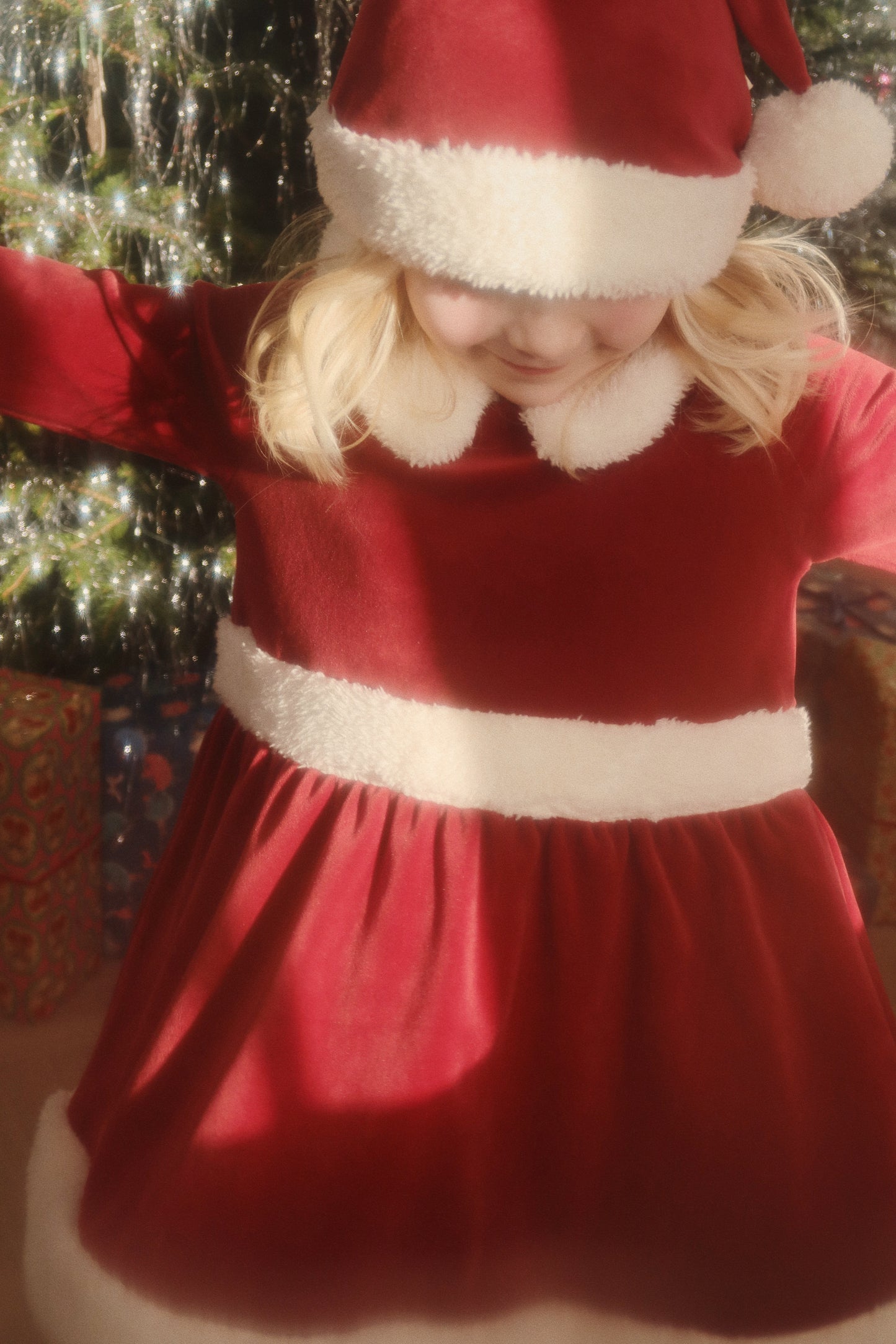 Christmas Dress - Red Dahlia