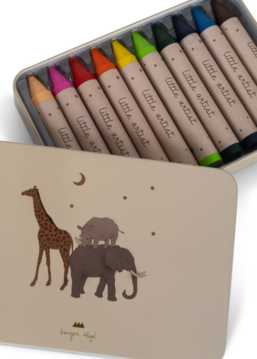 10pc Beeswax Crayons - Safari