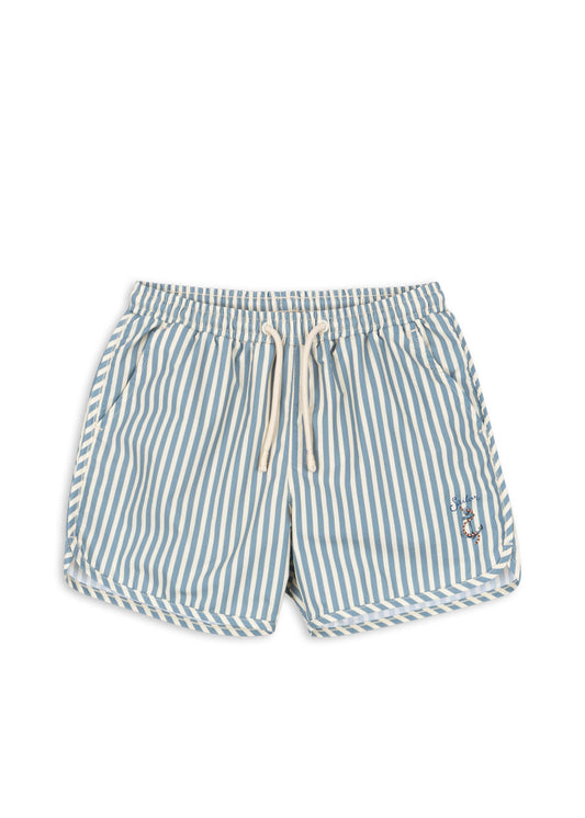 Asnou Swim Shorts - Blue Stripe