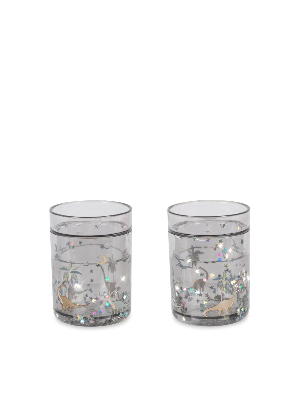 2-Pack Glitter Cups - Dino